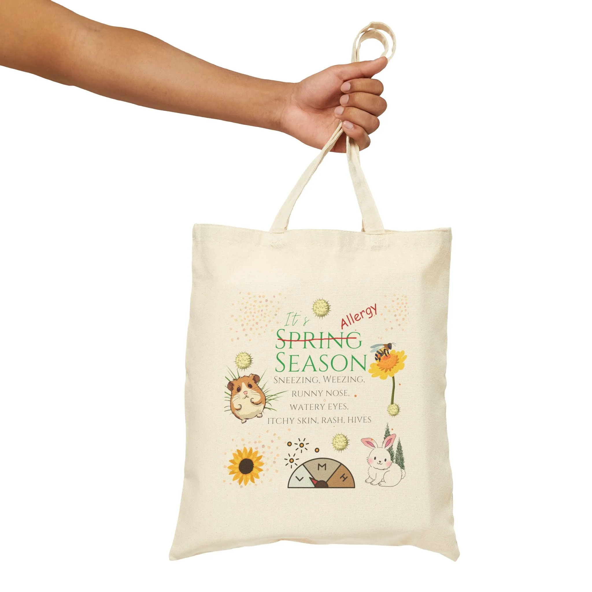 It's Spring Season Cotton Canvas Tote Bag