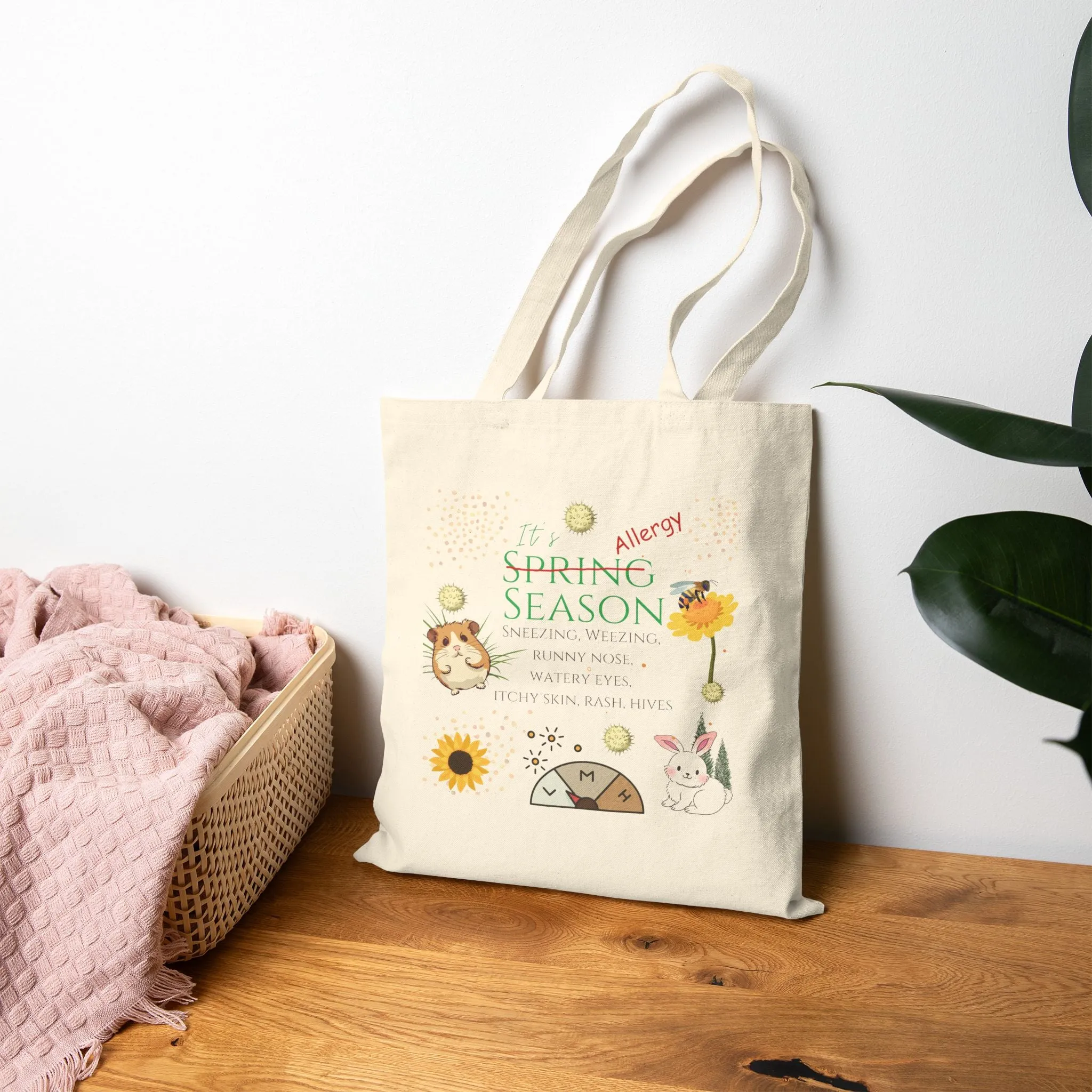 It's Spring Season Cotton Canvas Tote Bag