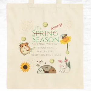 It's Spring Season Cotton Canvas Tote Bag