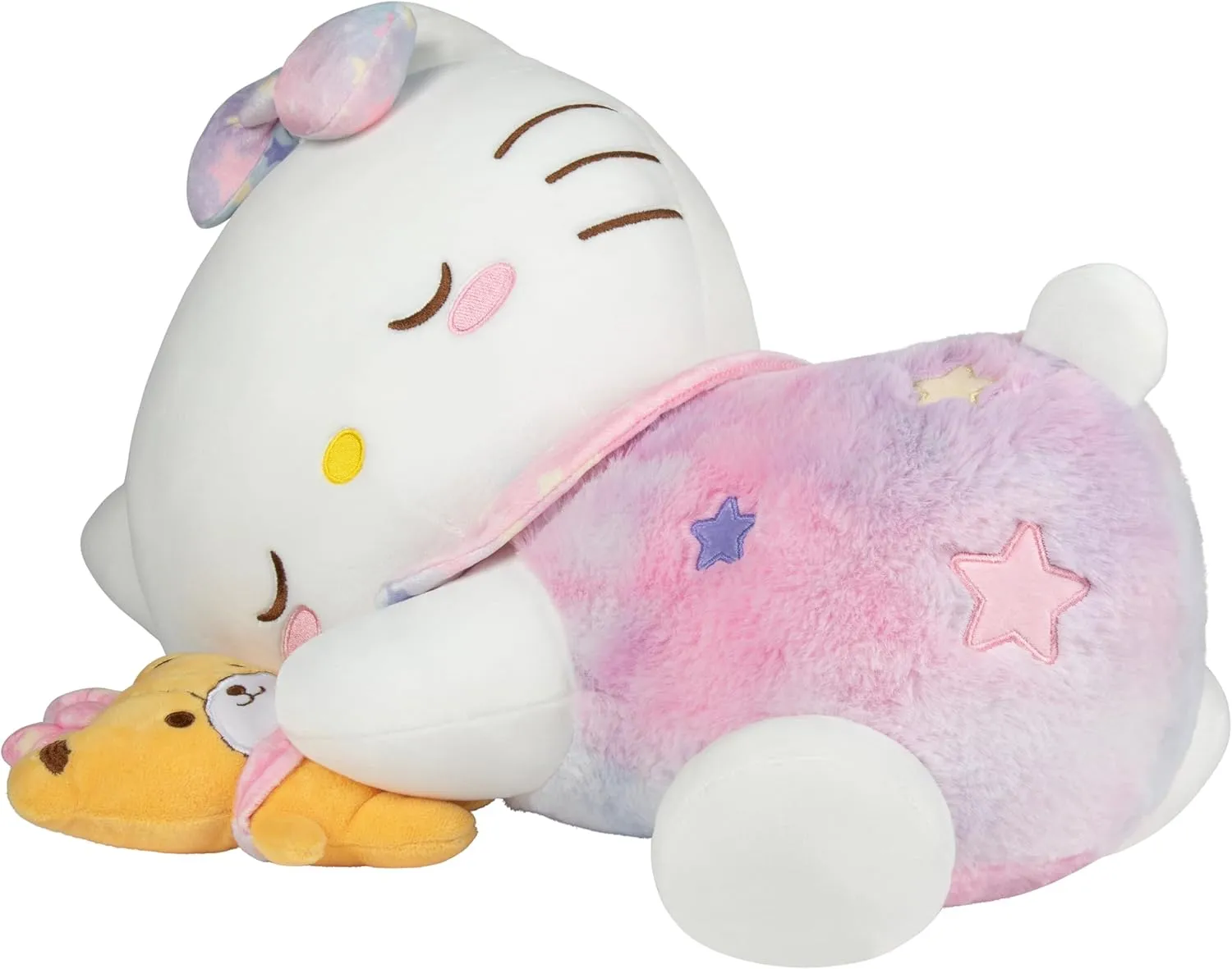 Jazwares Hello Kitty and Friends, Hello Kitty 18-inch Sleeping Plush with Bestie Accessory - Officially Licensed Sanrio Product from 6 