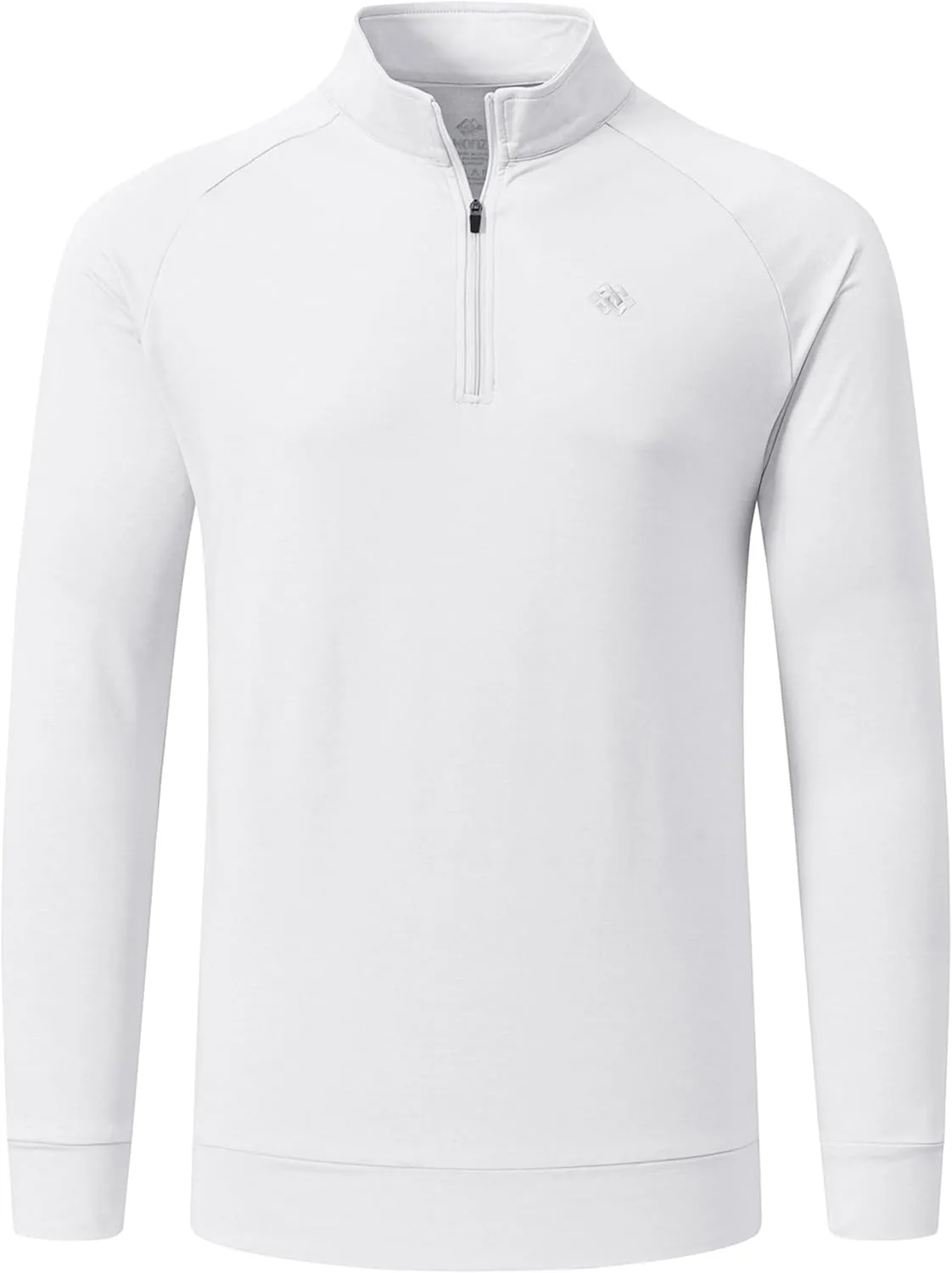 JINSHI Mens Long Sleeve Quarter Zip Pullover Stand Collar Active Golf Polo Shirt 1/4 Zipper Fleece Lining Workout Top