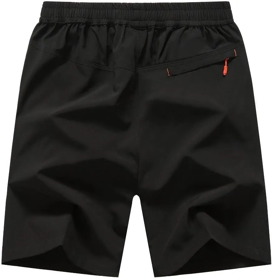 JINSHI Men's Outdoor Quick Dry Lightweight Sports Hiking Shorts Zipper Pockets