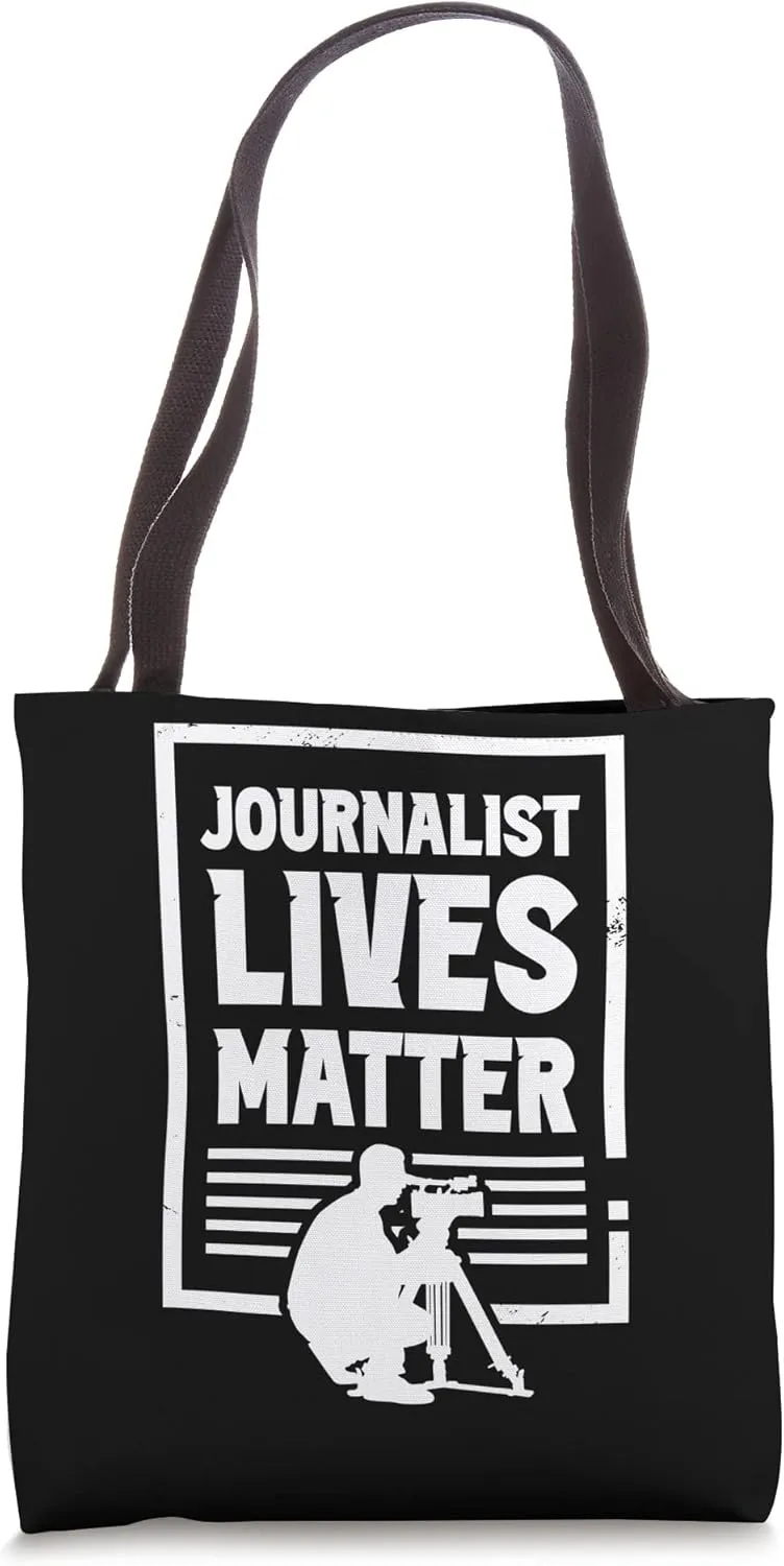 Journalist Lives Matter Press Journalism Job Reporter Tote Bag