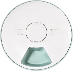 jovani 6 Meal Automatic Dog Feeder,Cat Feeder Wet Food/Dry Food, Timed Auto Pet Feeder with Detachable Design & Easy to Clean for Cat and Small Dogs, for Weekend Trip Green