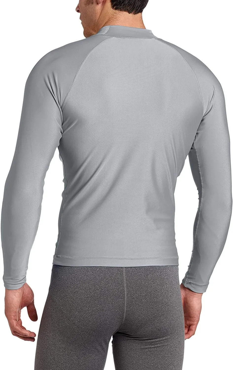 Kanu Surf Platinum Rashguard UPF 50  Sun Protection Long Sleeve Swim Shirts for Men-Premium Rash Guard for Men