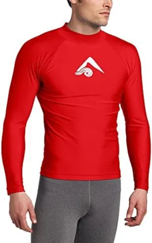 Kanu Surf Platinum Rashguard UPF 50  Sun Protection Long Sleeve Swim Shirts for Men-Premium Rash Guard for Men