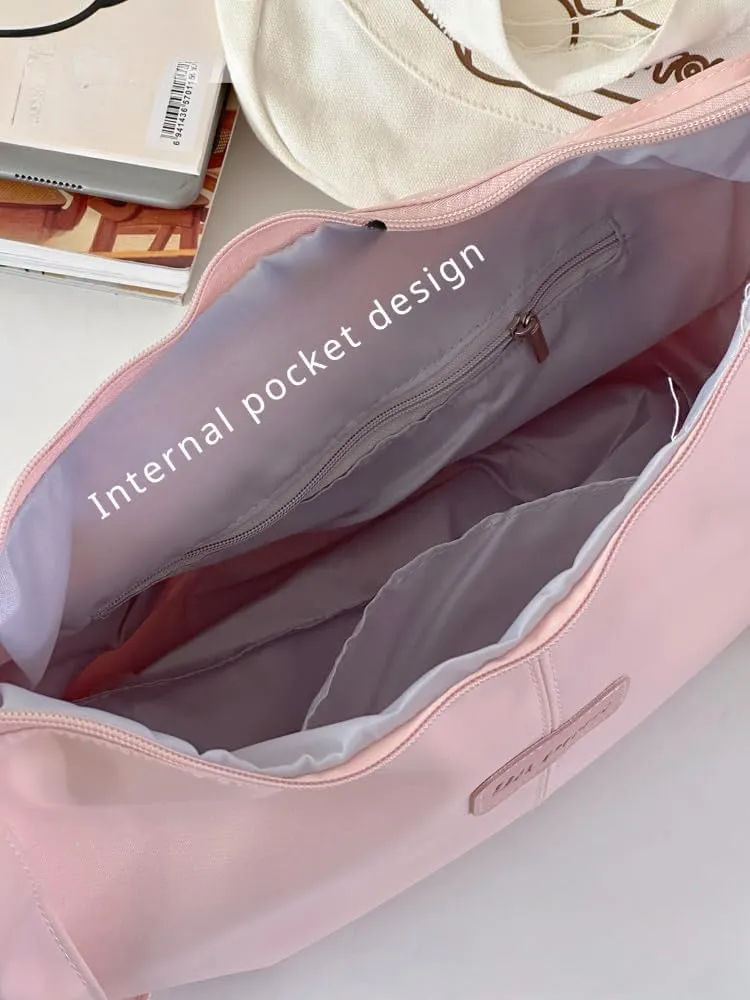 Kawaii Crossbody Bag Cute Nylon Sling Bag Crossbody Bags for Women Cute Aesthetic Sling Bag Purse (black)