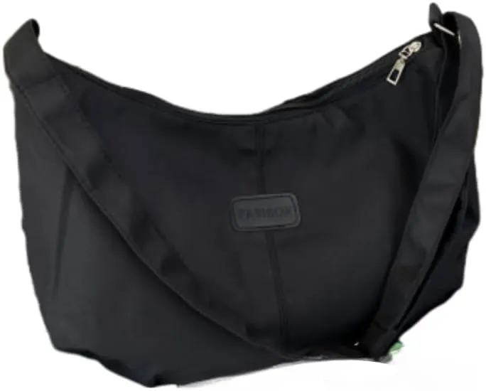 Kawaii Crossbody Bag Cute Nylon Sling Bag Crossbody Bags for Women Cute Aesthetic Sling Bag Purse (black)