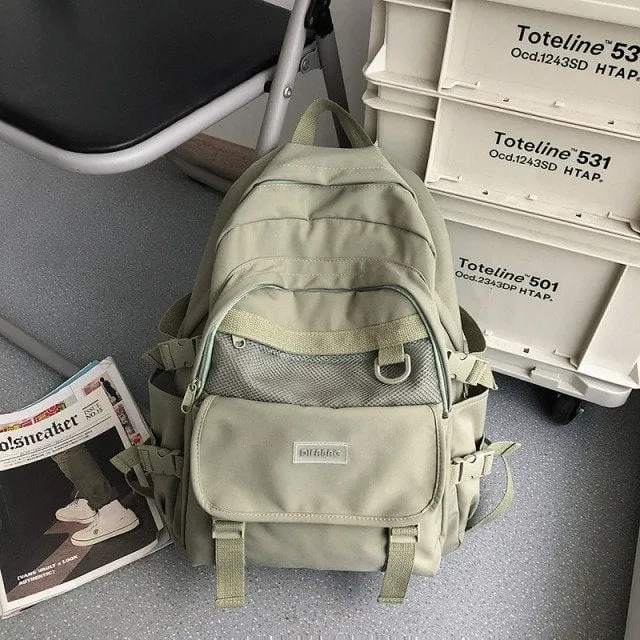 Kawaii Nylon Student Backpack