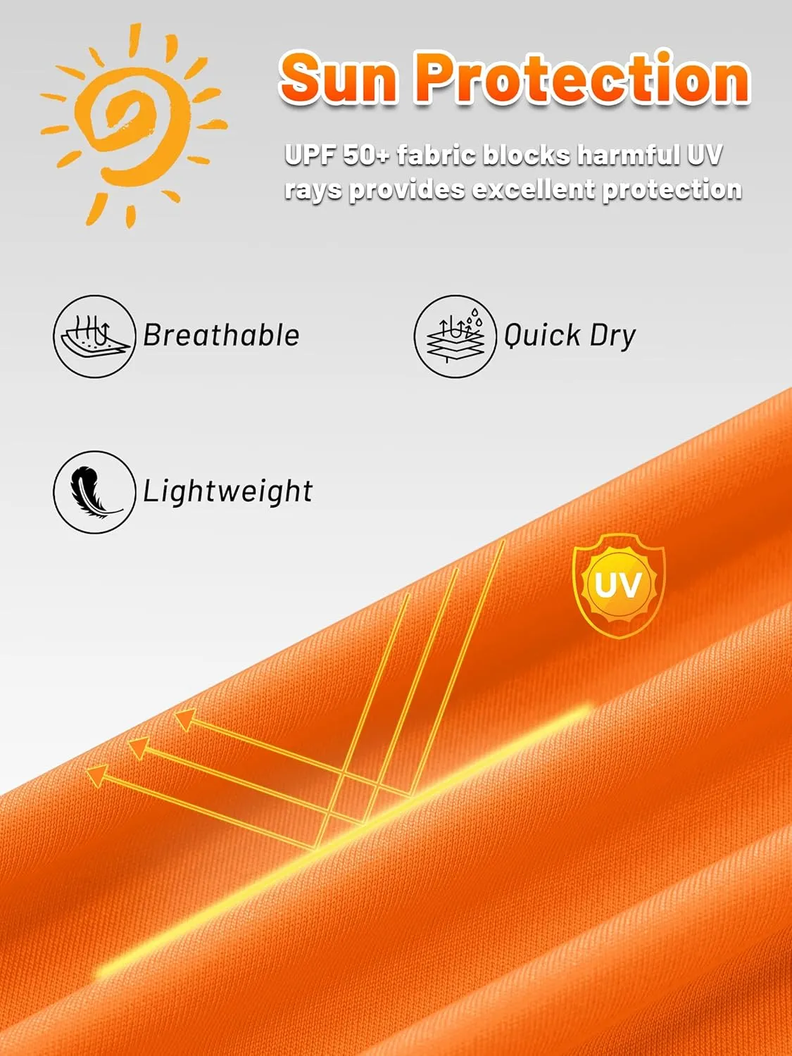 KEFITEVD Men's Sun Protection Hoodie Shirt UPF 50  Long Sleeve Rash Guard SPF Outdoor Fishing Lightweight Quick Dry UV Shirts