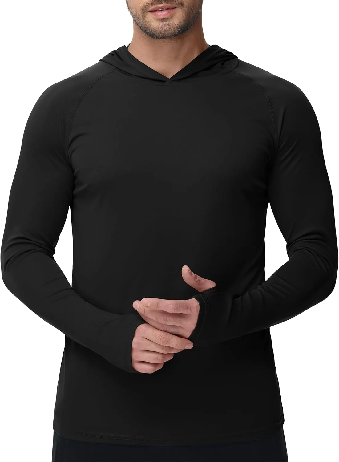 KEFITEVD Men's Sun Protection Hoodie Shirt UPF 50  Long Sleeve Rash Guard SPF Outdoor Fishing Lightweight Quick Dry UV Shirts