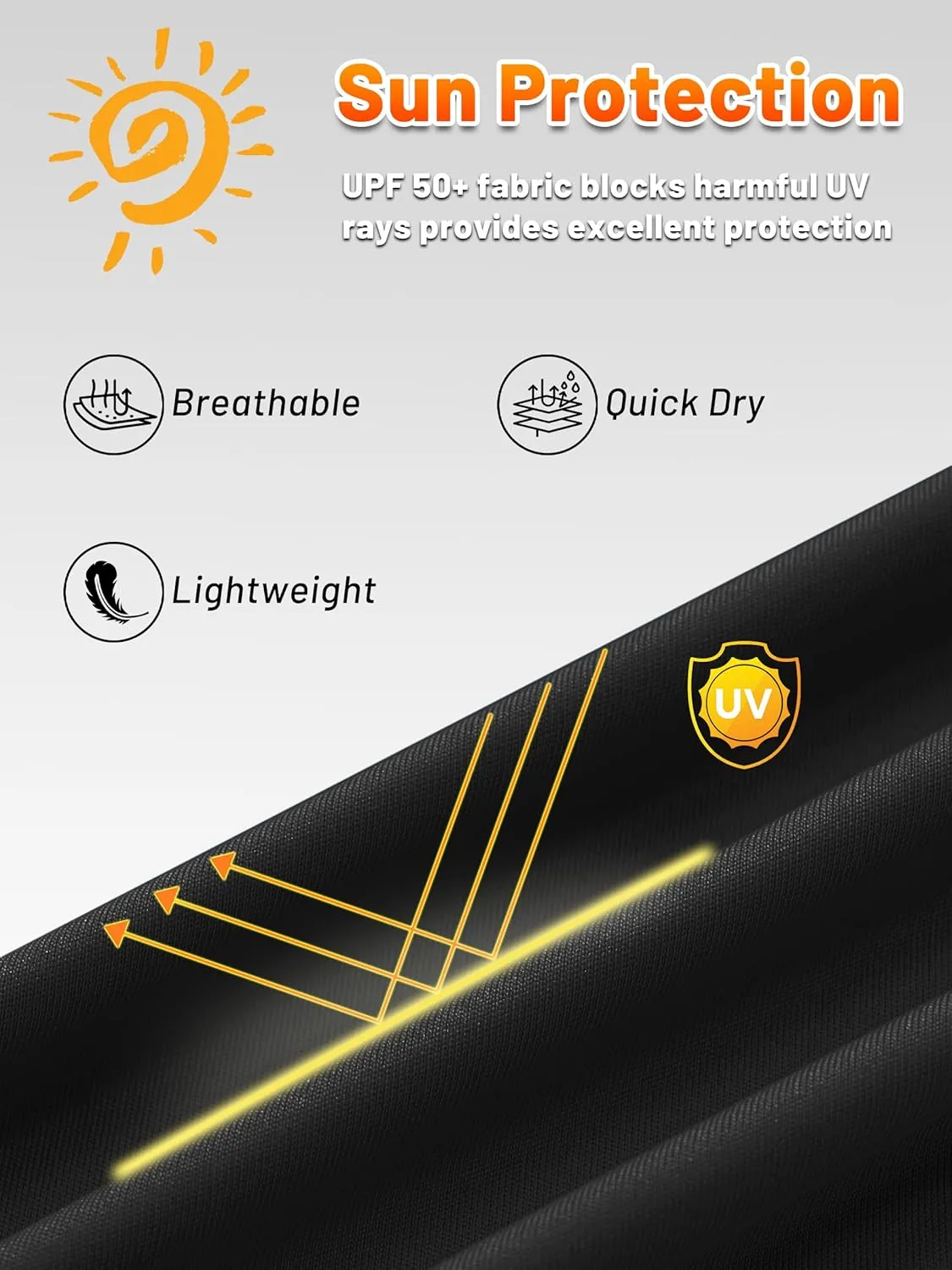 KEFITEVD Men's Sun Protection Hoodie Shirt UPF 50  Long Sleeve Rash Guard SPF Outdoor Fishing Lightweight Quick Dry UV Shirts