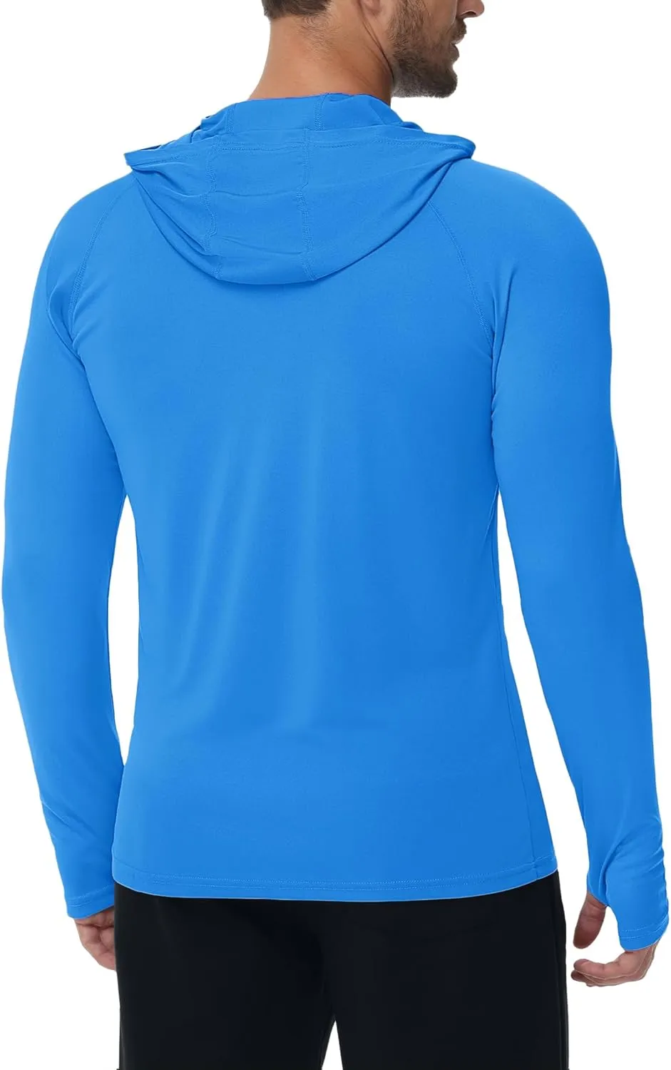 KEFITEVD Men's Sun Protection Hoodie Shirt UPF 50  Long Sleeve Rash Guard SPF Outdoor Fishing Lightweight Quick Dry UV Shirts