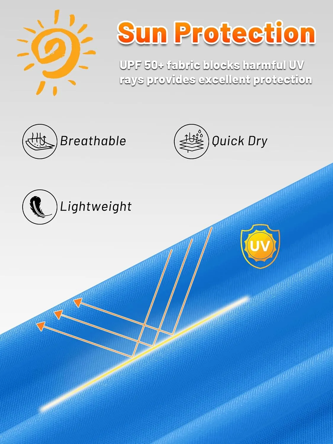 KEFITEVD Men's Sun Protection Hoodie Shirt UPF 50  Long Sleeve Rash Guard SPF Outdoor Fishing Lightweight Quick Dry UV Shirts