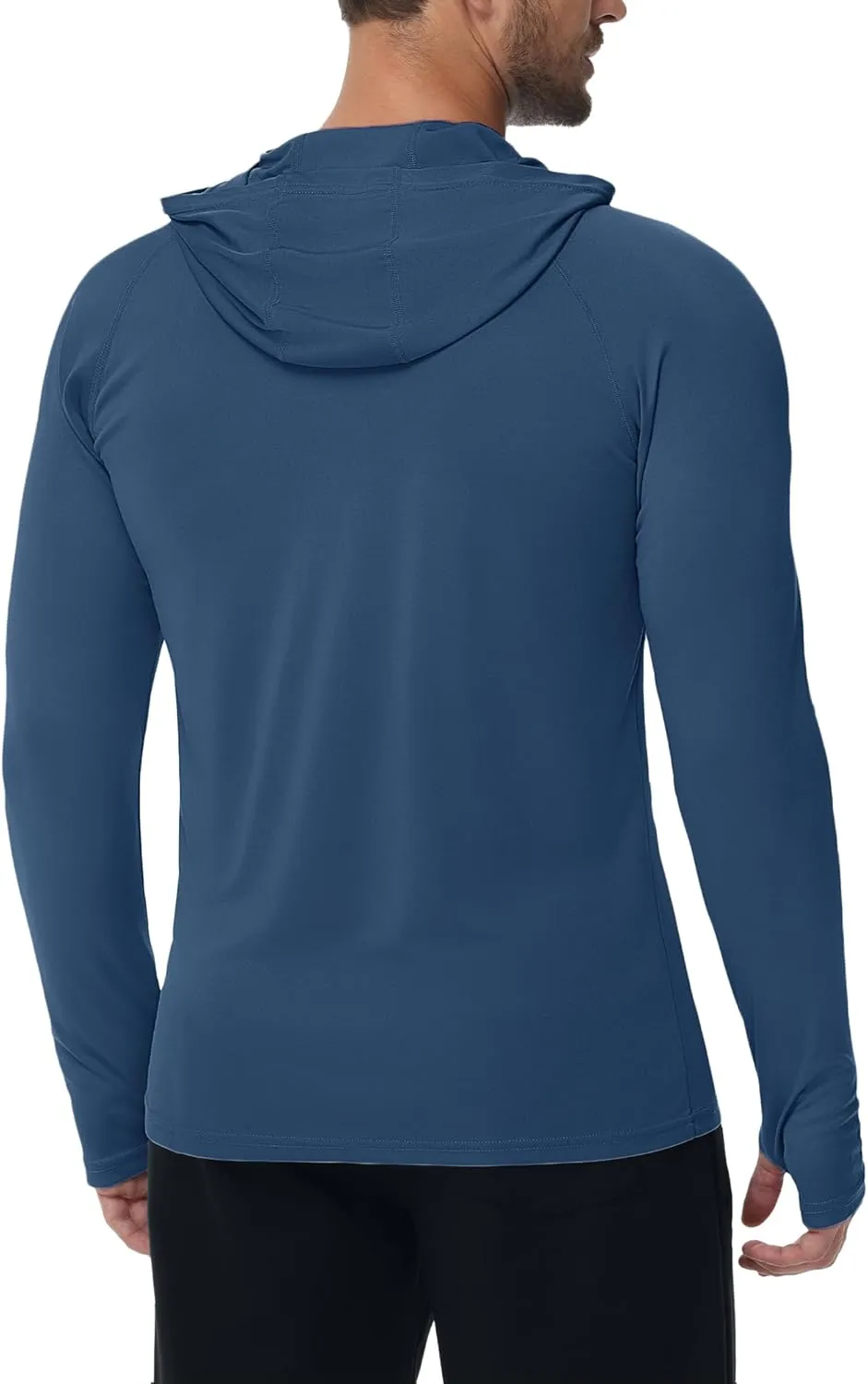 KEFITEVD Men's Sun Protection Hoodie Shirt UPF 50  Long Sleeve Rash Guard SPF Outdoor Fishing Lightweight Quick Dry UV Shirts