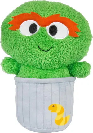 KIDS PREFERRED Sesame Street Oscar The Grouch Cuteeze Stuffed Plush Toy 12 Inch Extra Soft Plushie for Kids, Crinkle Sound in Hands, Rattle in Head