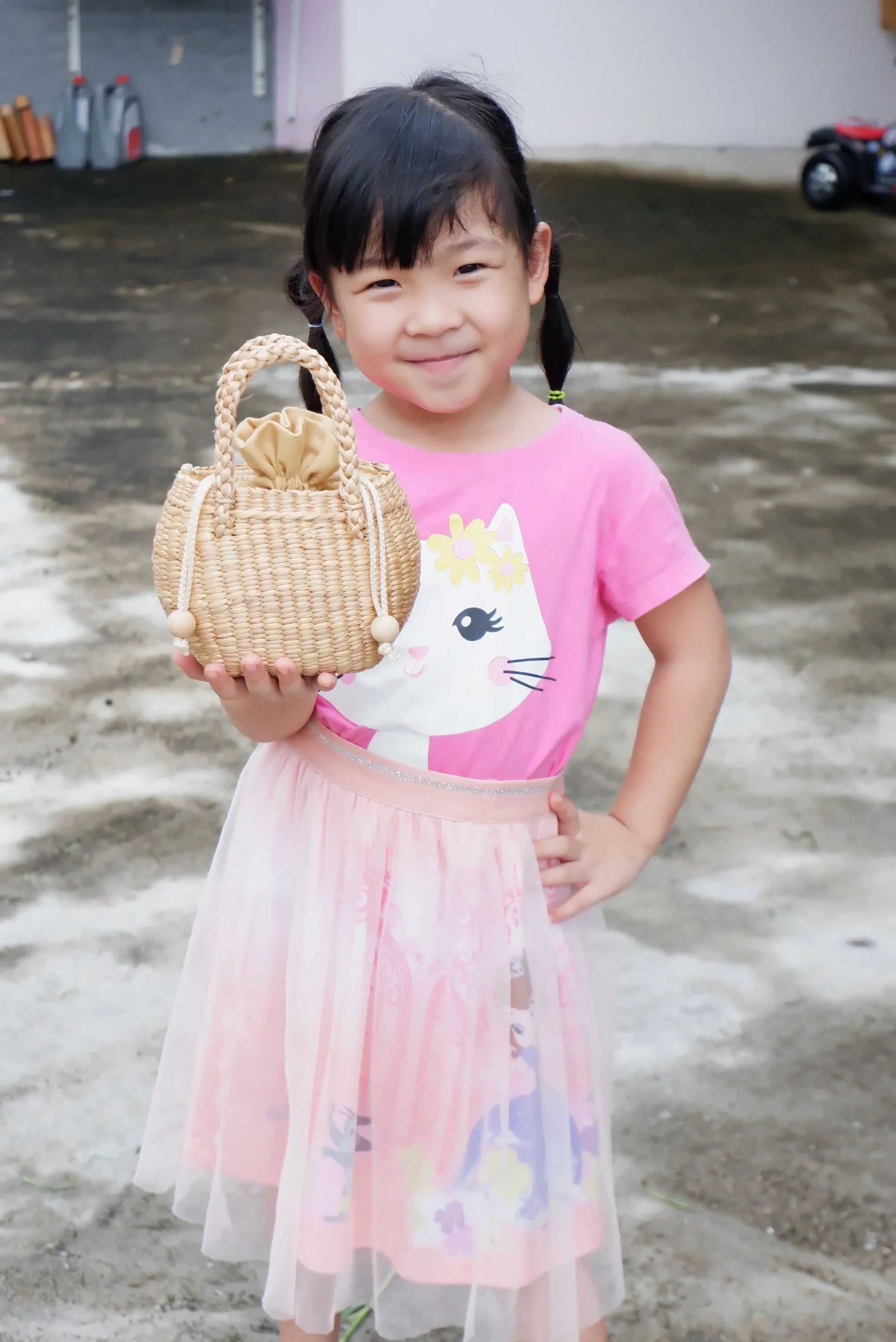 Kids straw bag kids purse kids bag bags for kids