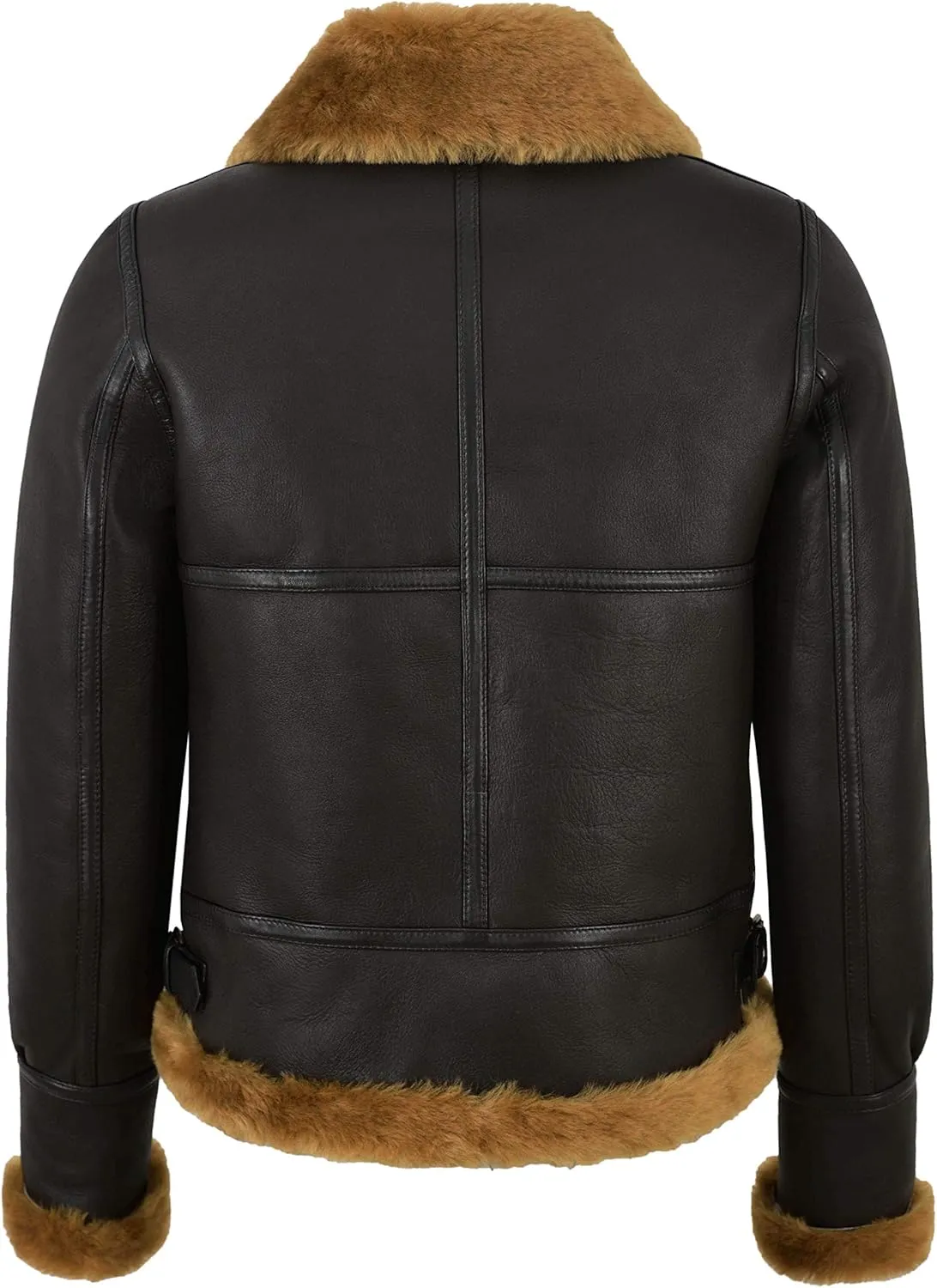 Ladies B3 Sheepskin Jacket Top Real Leather Flying Aviator RAF WW2 Jacket F05