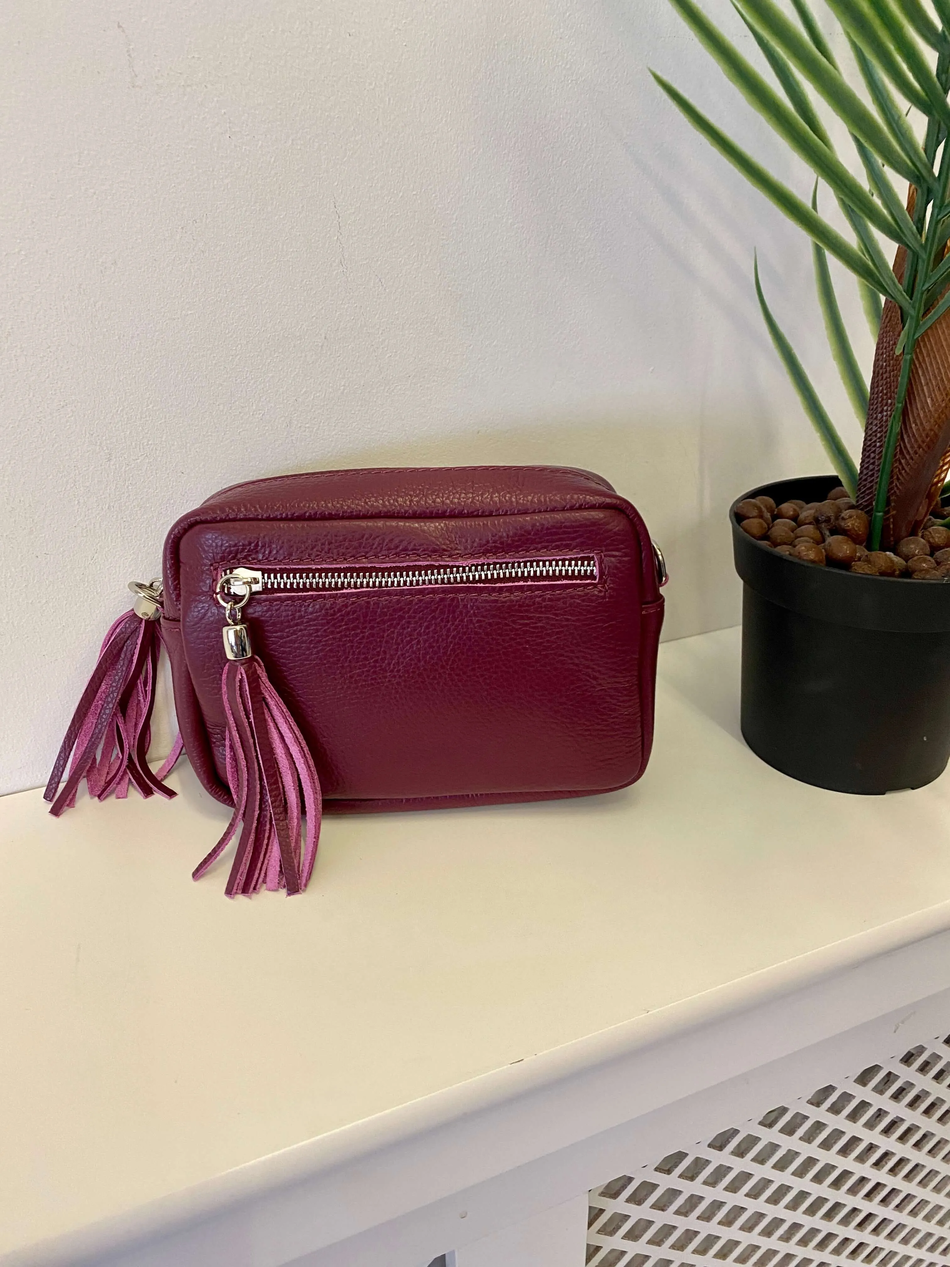 Ladies Leather Tassel Bag