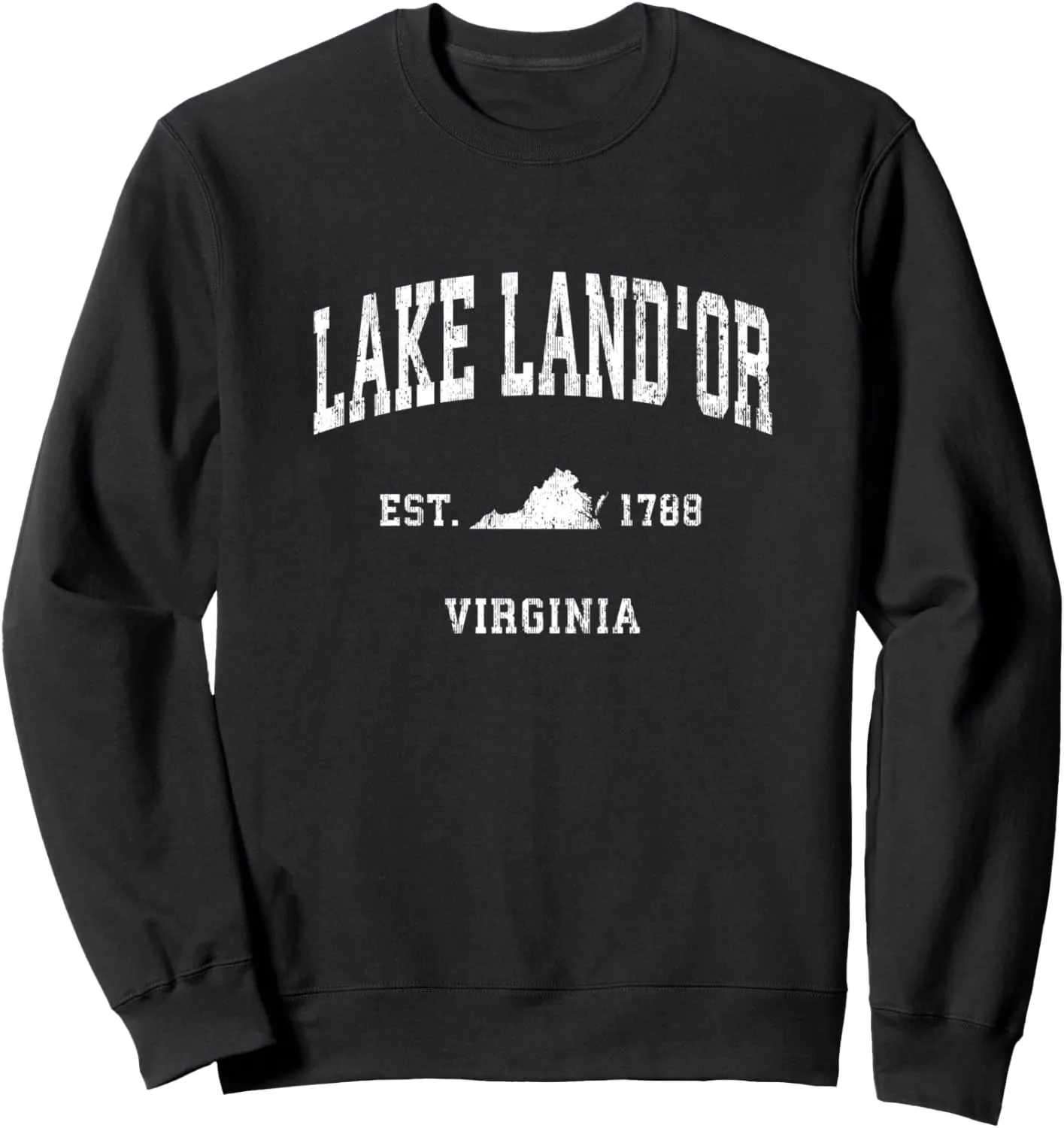Lake Land'Or Virginia VA Vintage Athletic Sports Design Sweatshirt
