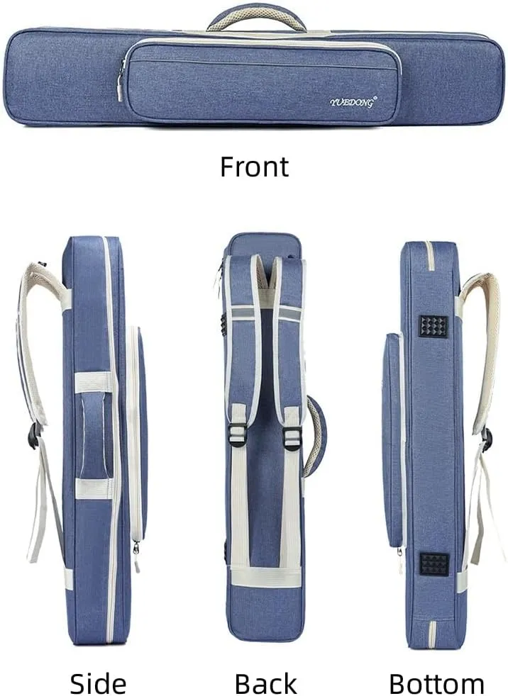 LANDTOM Luxury Bamboo Flute/Xiao Flute Long and Large Storage case/bag with Adjustable Shoulder Strap and Handler (75CM)