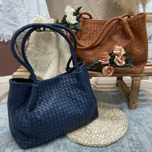 Large bag woven women's bag | Fashion bag | Large Tote Bag | Gift for Girlfriend |  Shoulder bag