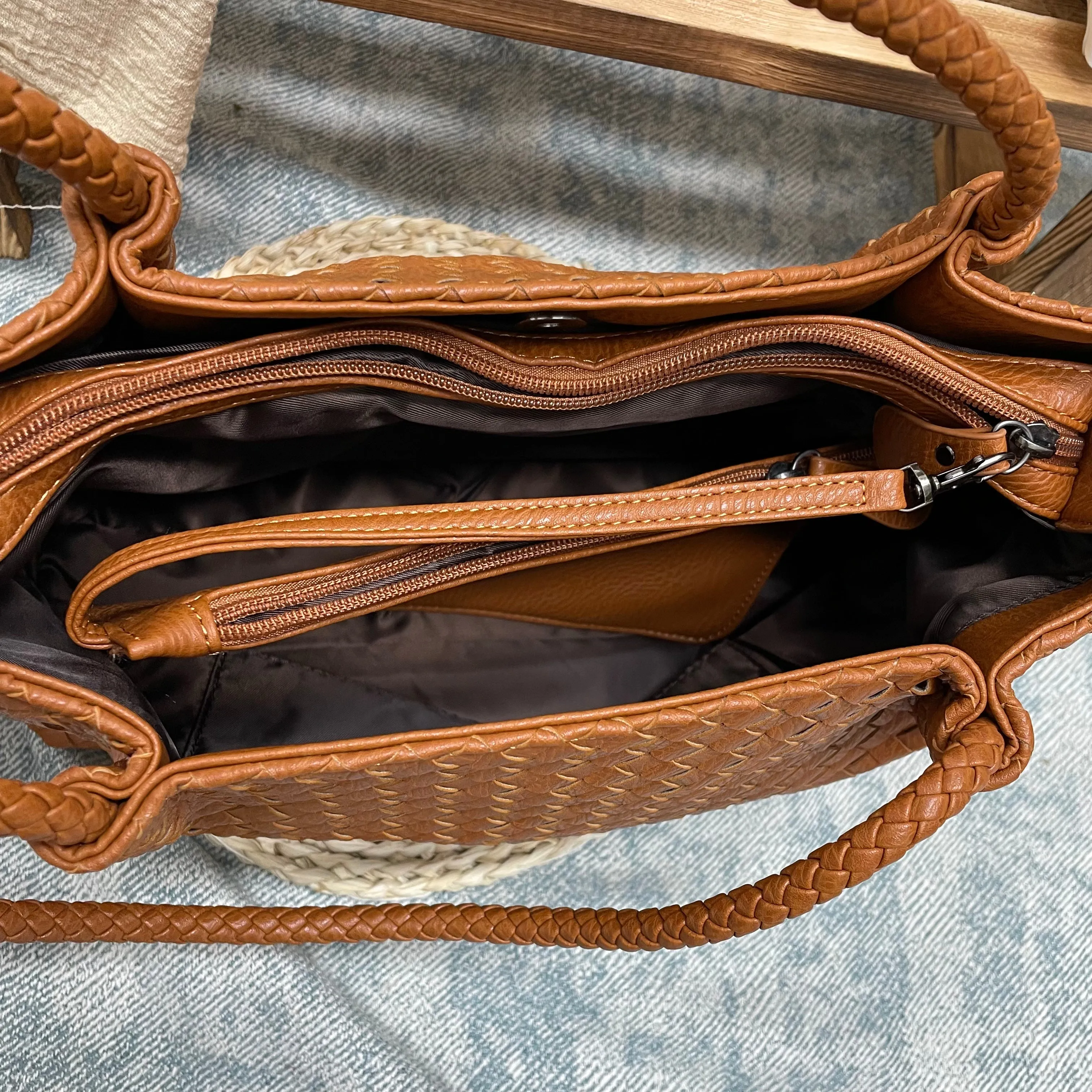Large bag woven women's bag | Fashion bag | Large Tote Bag | Gift for Girlfriend |  Shoulder bag