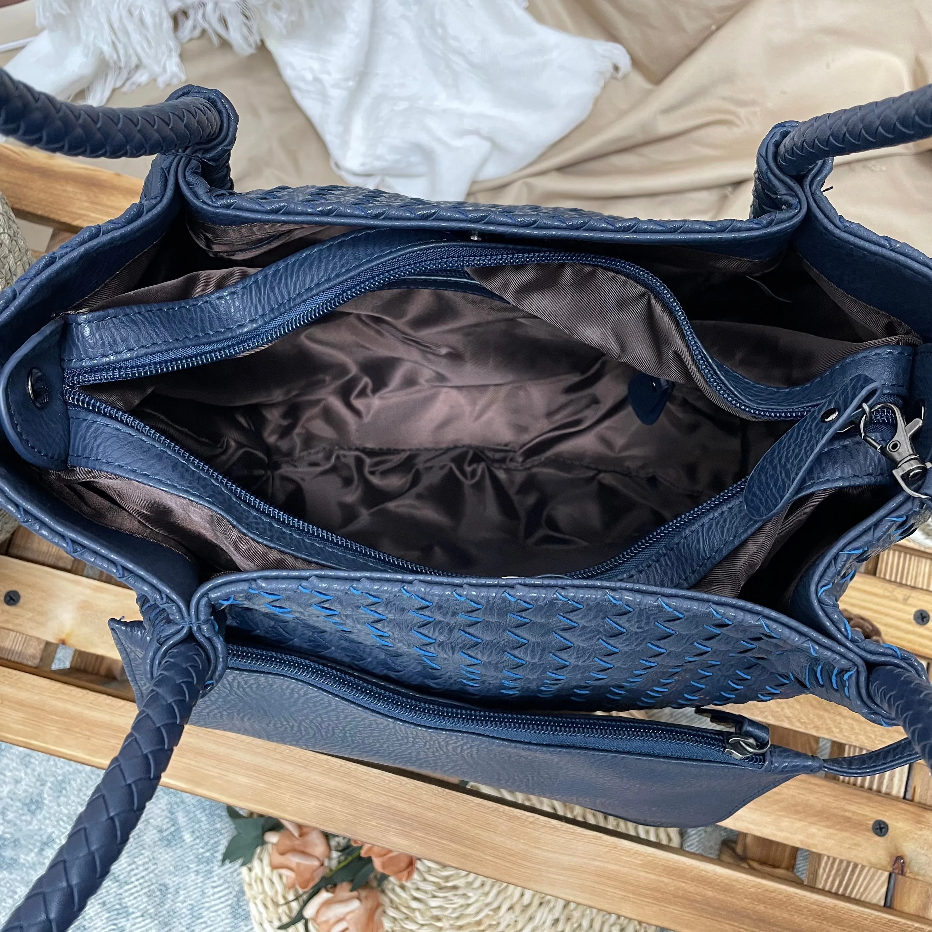 Large bag woven women's bag | Fashion bag | Large Tote Bag | Gift for Girlfriend |  Shoulder bag