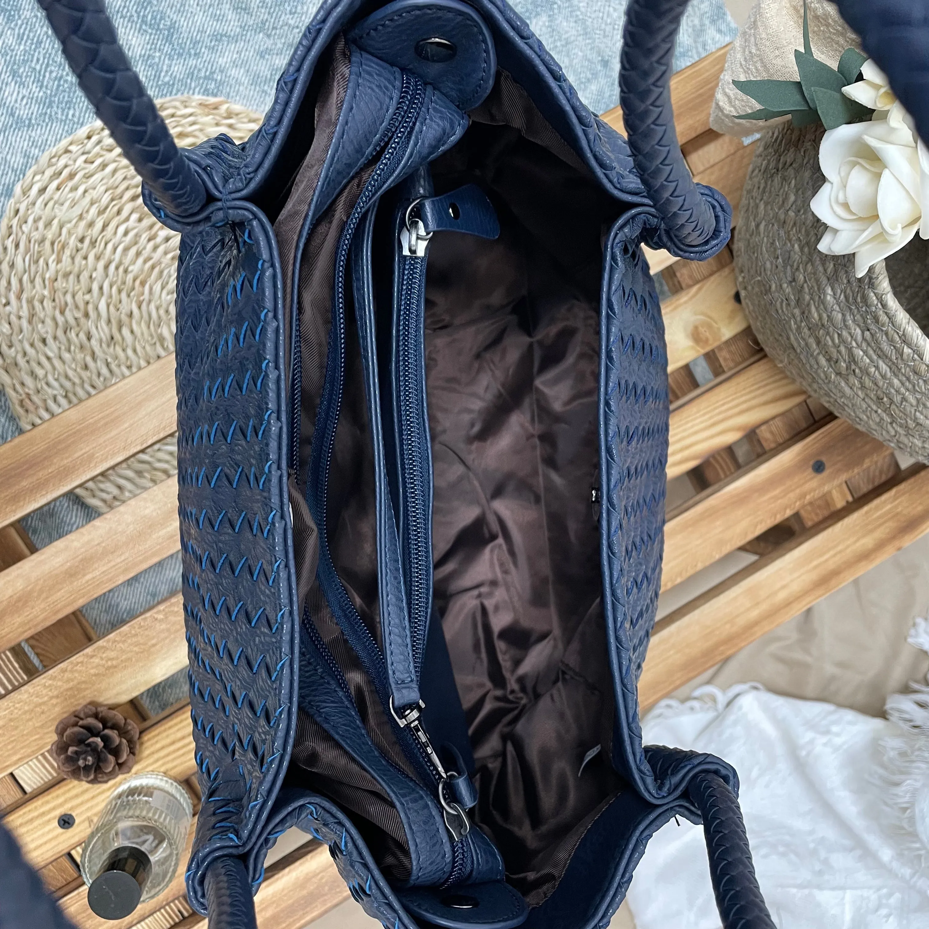 Large bag woven women's bag | Fashion bag | Large Tote Bag | Gift for Girlfriend |  Shoulder bag