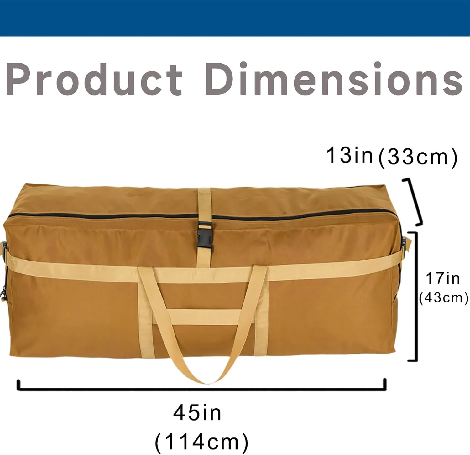 Large Duffel Bag, Waterproof Carry on Weekend Overnight Storage Bag over Luggage for Airline, Travel, Camping, Moving