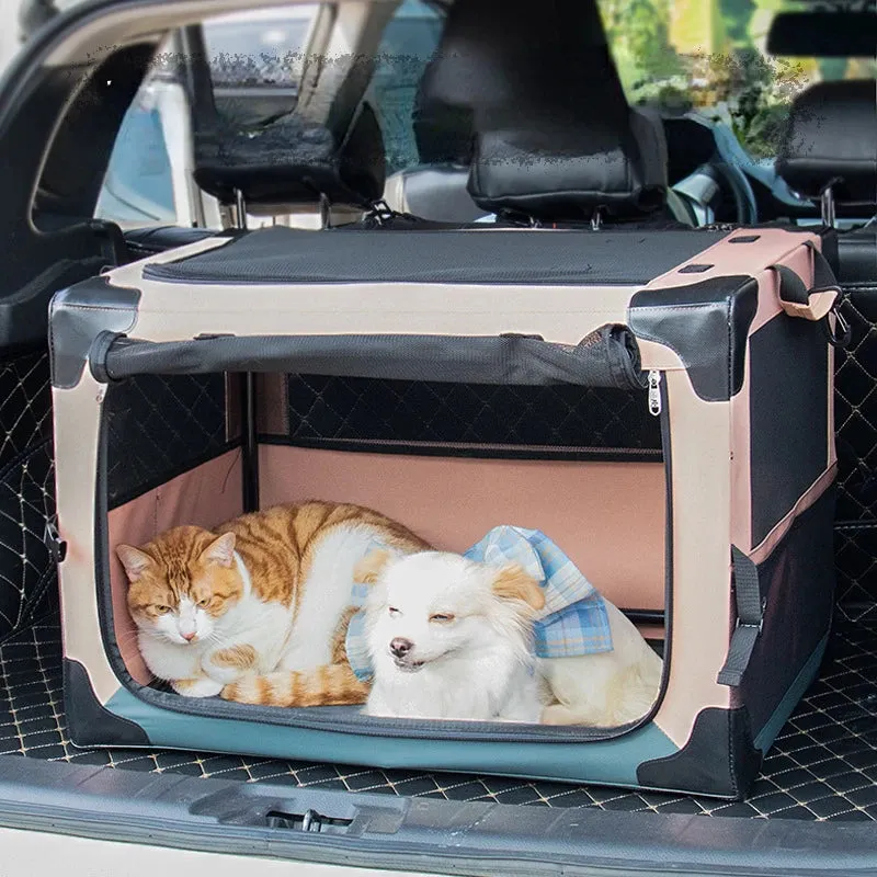 Large Folding Pet Carriers Cage