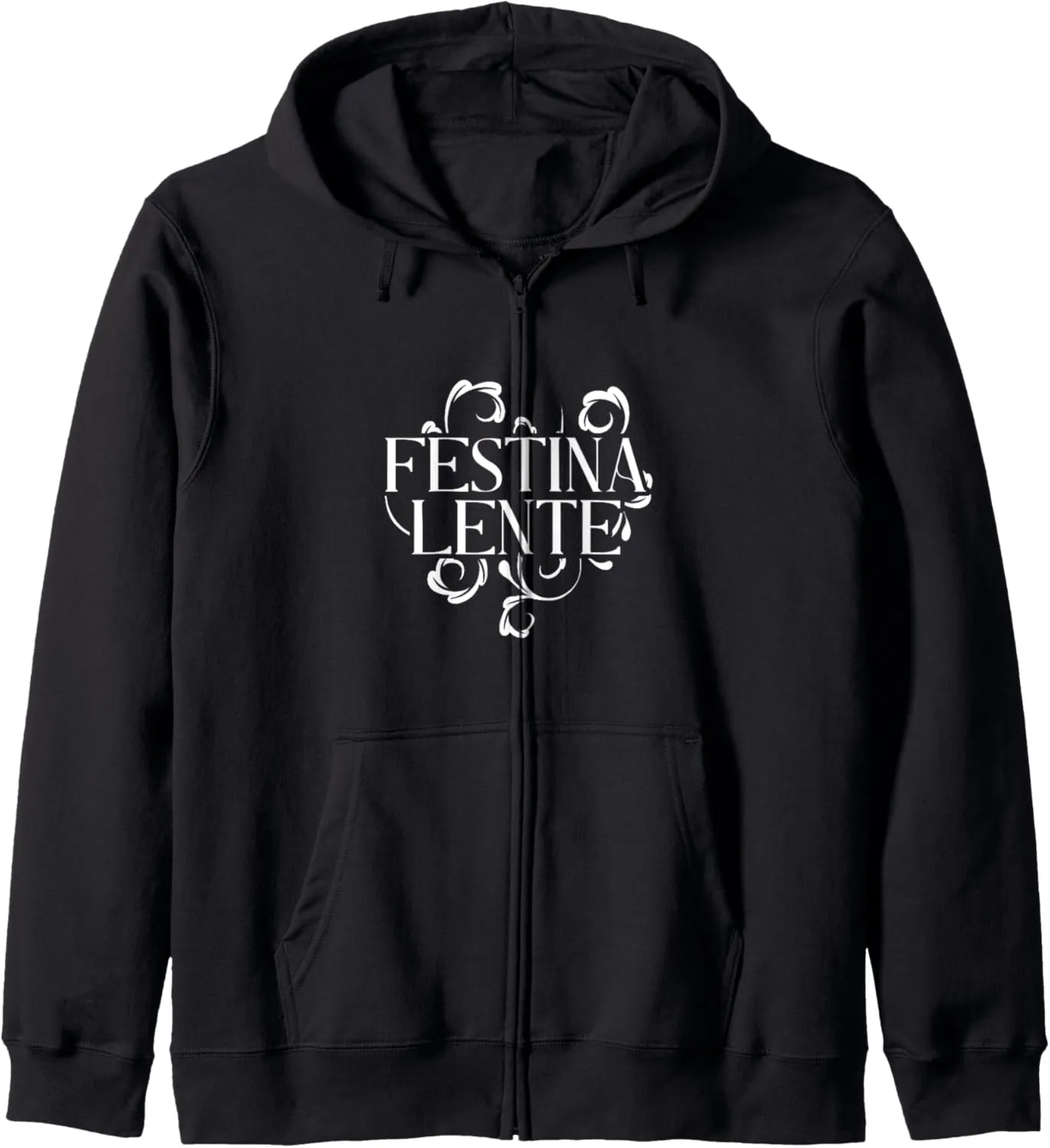 Latin - Festina lente Zip Hoodie