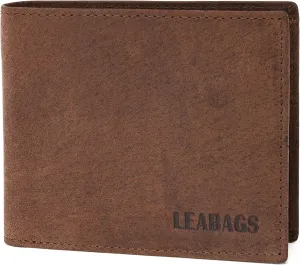 LEABAGS Springfield Genuine buffalo leather wallet I Purse I 4x3,5x0,7 inch