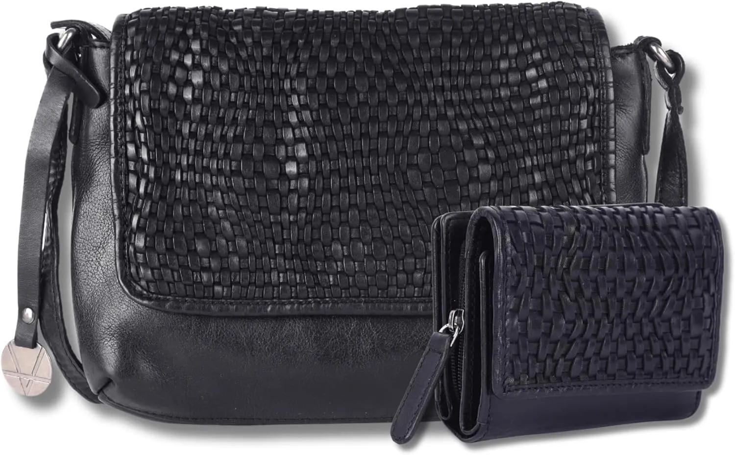 Leather Crossbody bag & Wallets for Women, Small Wallet for Ladies Zipper Coin Purse