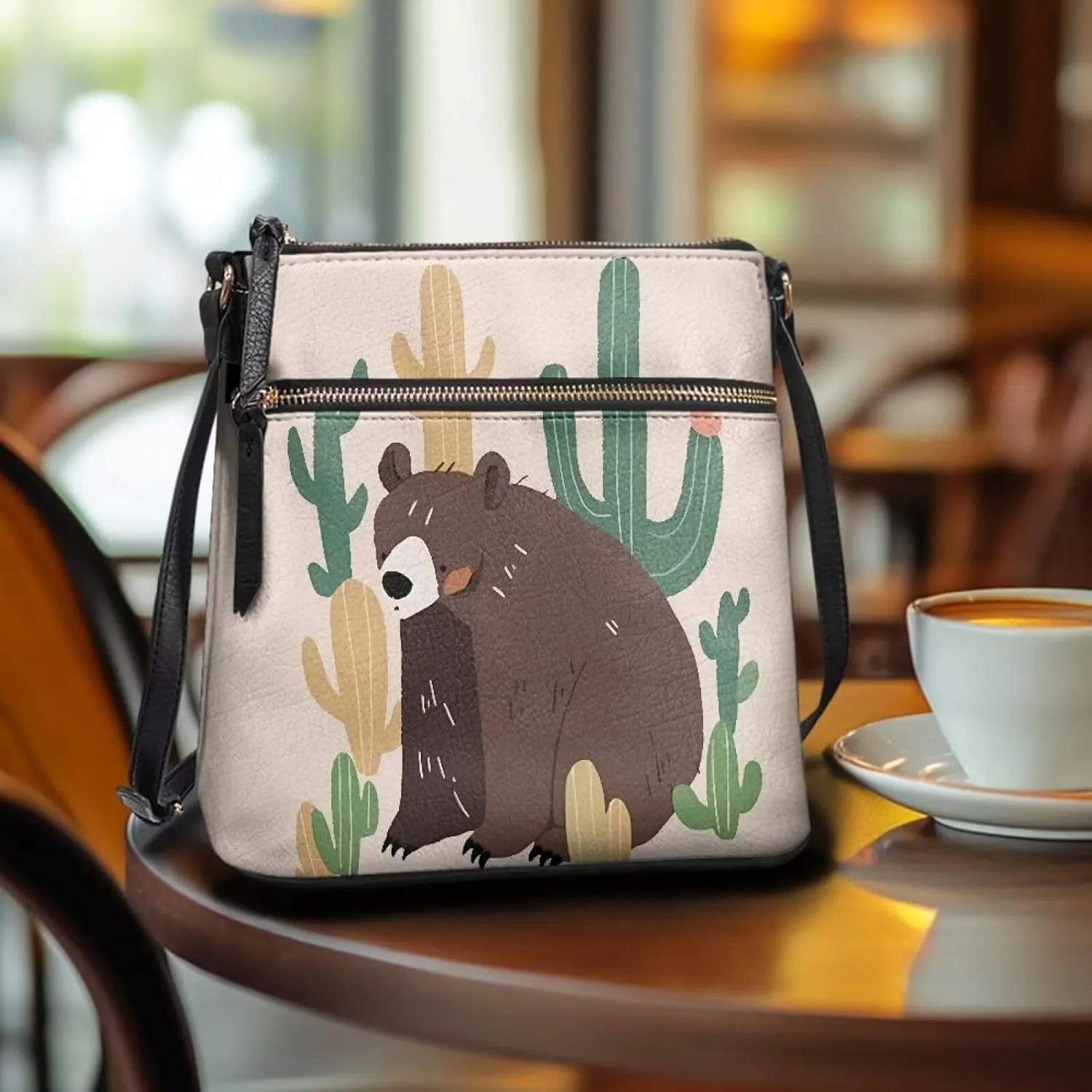 Leather Purses for Women, Leather Hobo Bags for Women Vintage Travel Sling Purse Multi Pockets Shoulder Bag
