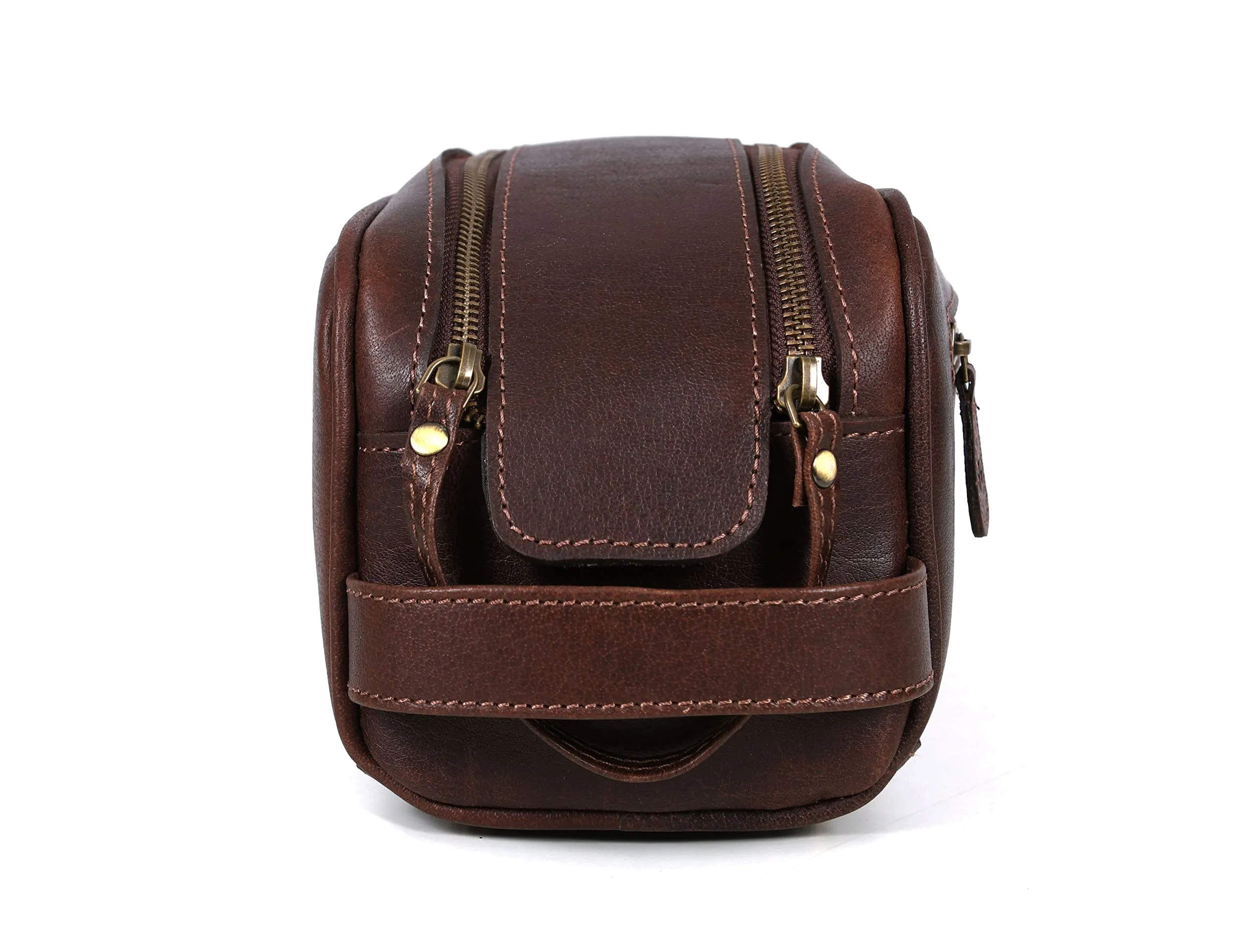 Leather Toiletry Travel Pouch Leather Waterproof Dopp Kit By Aaron Leather Goods