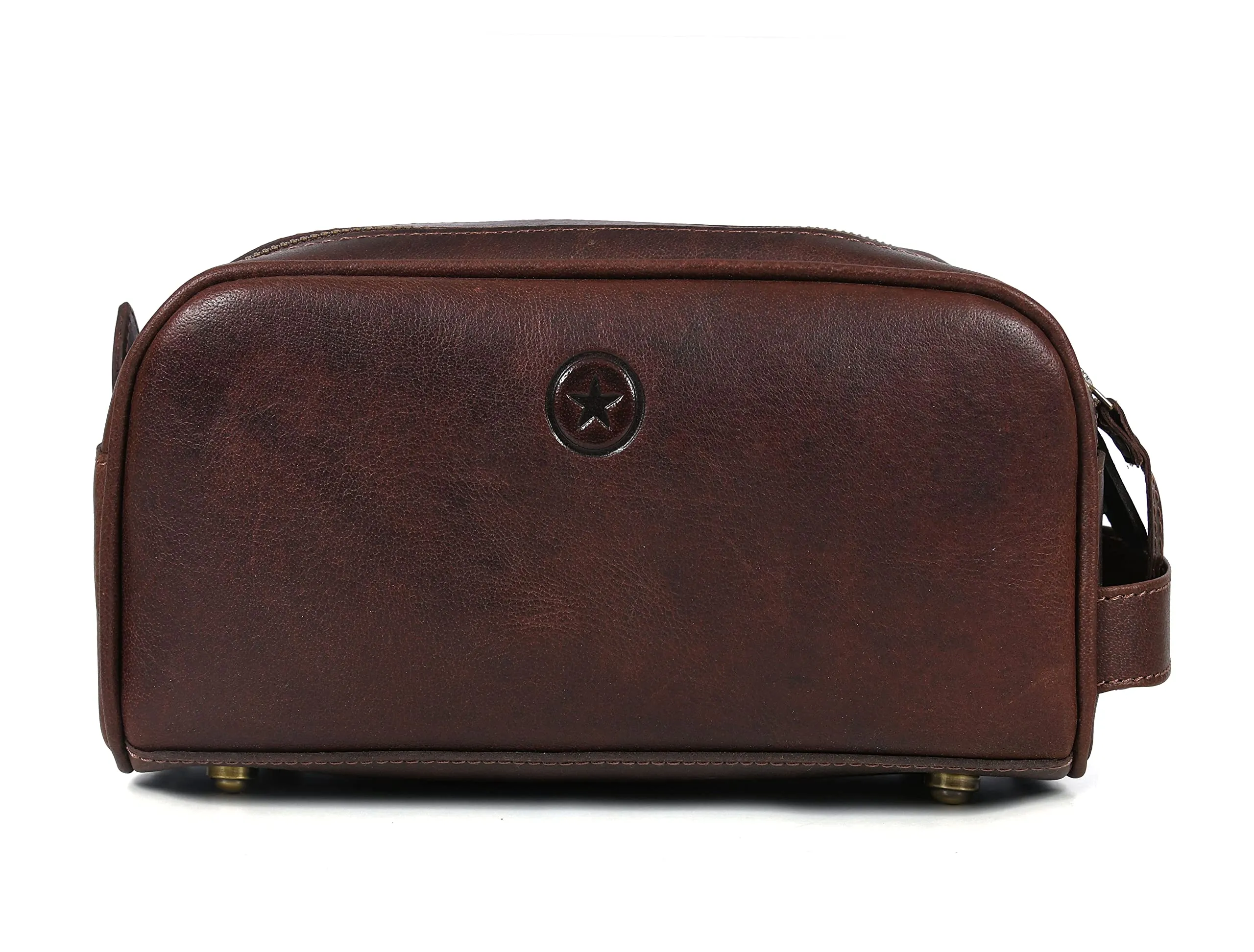 Leather Toiletry Travel Pouch Leather Waterproof Dopp Kit By Aaron Leather Goods