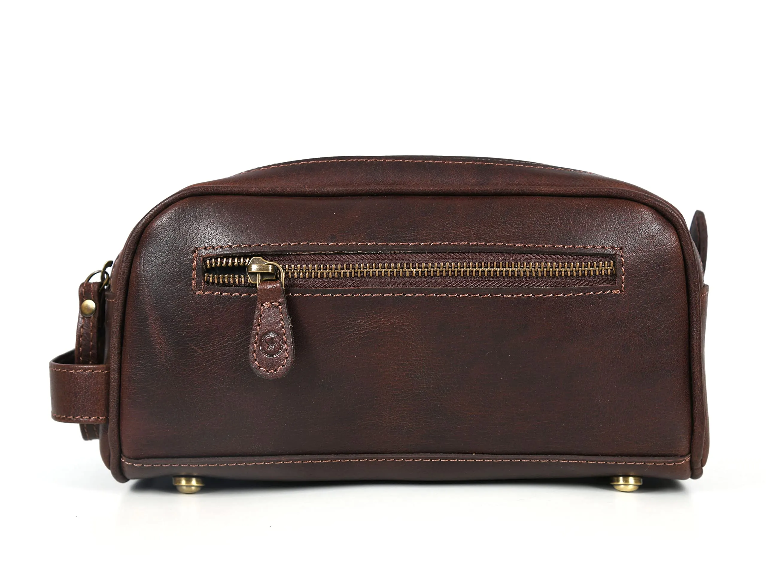 Leather Toiletry Travel Pouch Leather Waterproof Dopp Kit By Aaron Leather Goods