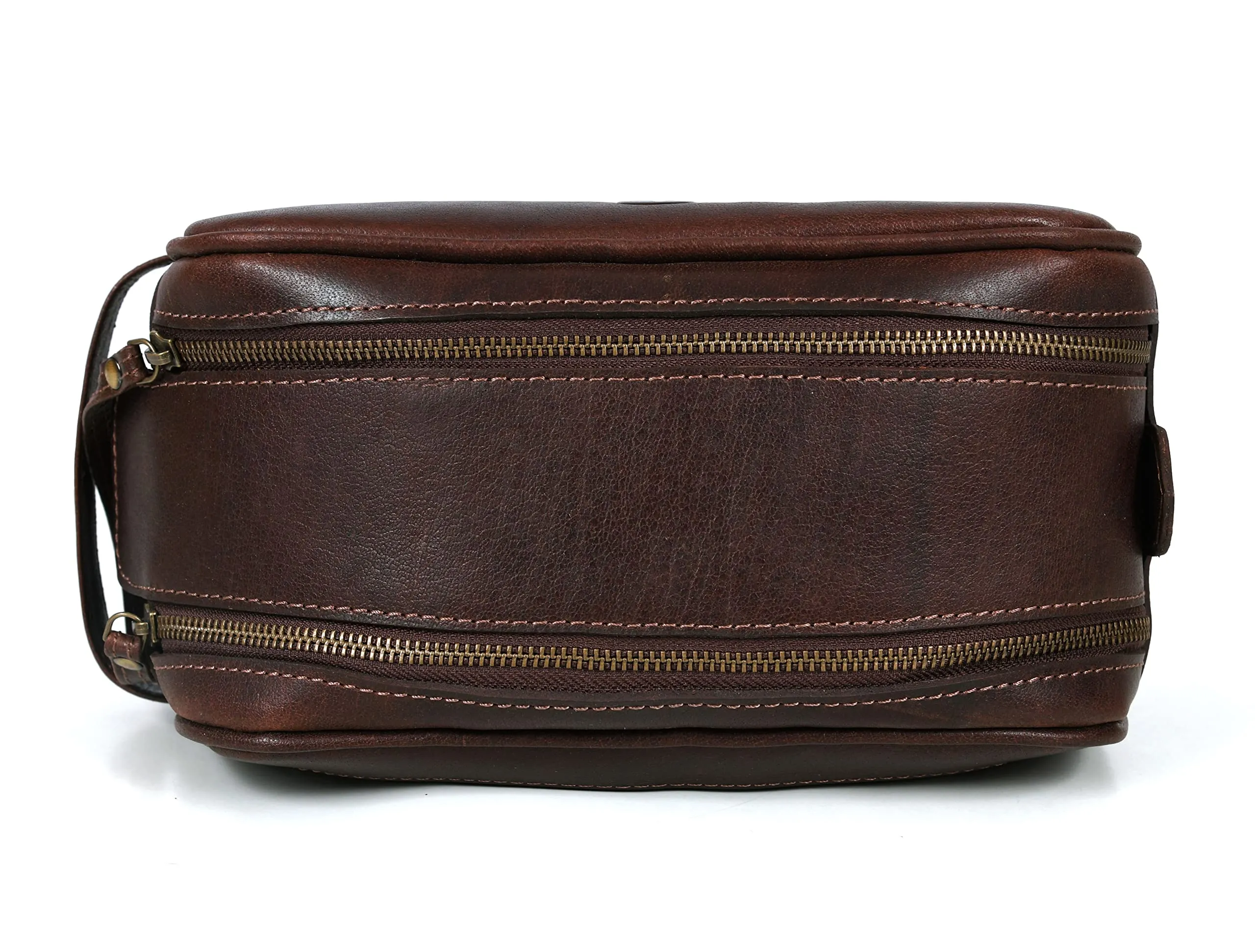 Leather Toiletry Travel Pouch Leather Waterproof Dopp Kit By Aaron Leather Goods
