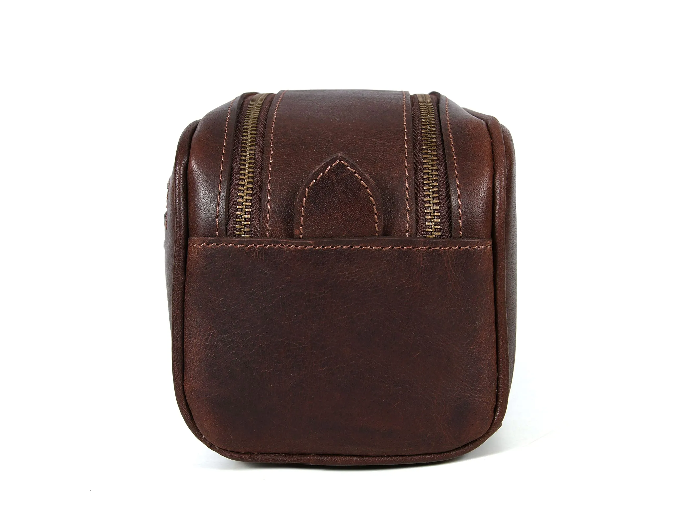 Leather Toiletry Travel Pouch Leather Waterproof Dopp Kit By Aaron Leather Goods