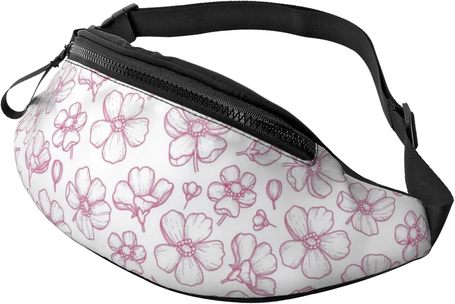 Leisure Sports Crossbody Bag Running Casual Hands-Free Wallets Waist Pack for Man Woman Father's Day for Dad Sakuras