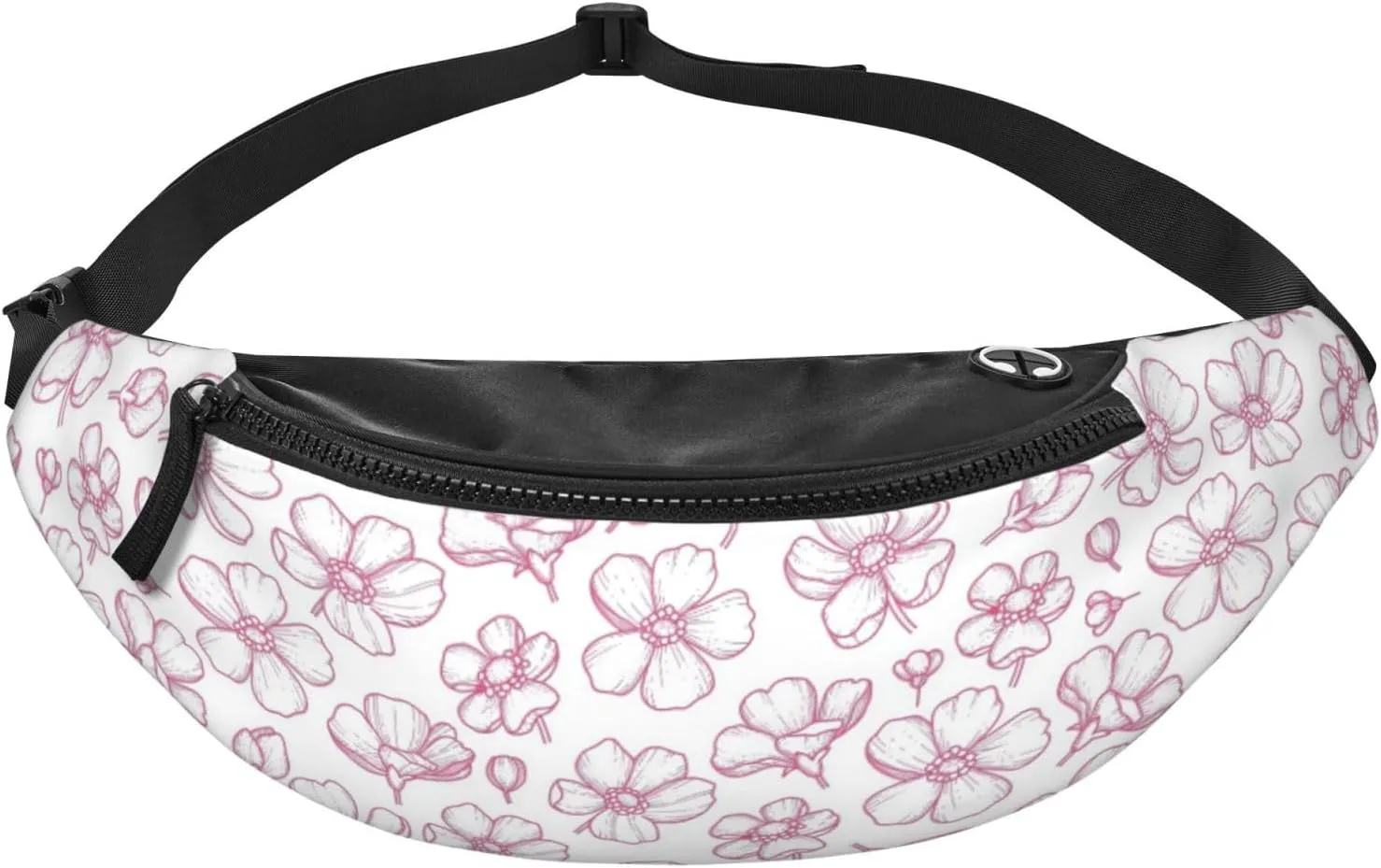 Leisure Sports Crossbody Bag Running Casual Hands-Free Wallets Waist Pack for Man Woman Father's Day for Dad Sakuras