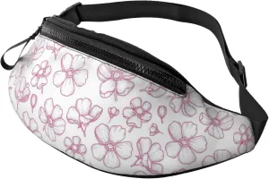 Leisure Sports Crossbody Bag Running Casual Hands-Free Wallets Waist Pack for Man Woman Father's Day for Dad Sakuras