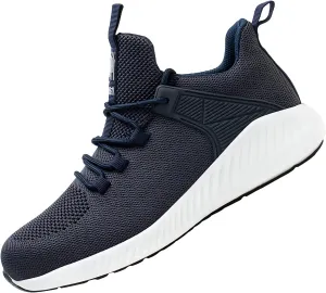 Lightweight Work Safety Sneakers,Work Shoes Provides a Comfortable, Breathable, Long-Term Foot Experience with Flying Woven Upper Material,