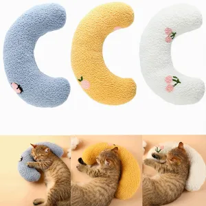 Little Plush Pet Calming Pillow – Cozy Neck Support for Cats & Dogs, Ideal for Comfort & Joint Relief