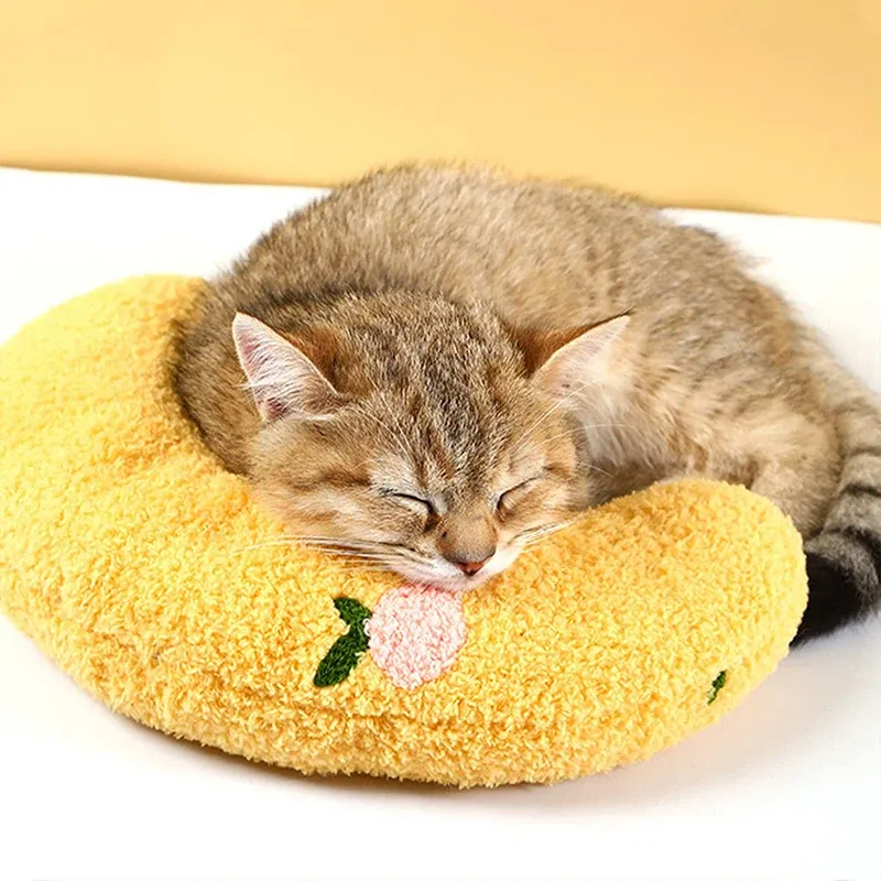 Little Plush Pet Calming Pillow – Cozy Neck Support for Cats & Dogs, Ideal for Comfort & Joint Relief
