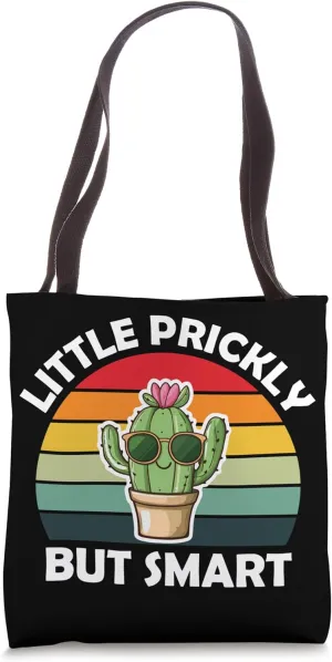 Little Prickly But Smart Cute Cactus Tote Bag