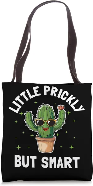 Little Prickly But Smart Cute Cactus Tote Bag