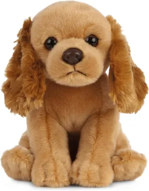 Living Nature Cocker Spaniel Puppy Stuffed Animal | Fluffy Dog Animal | Soft Toy Gift for Kids | 6 inches