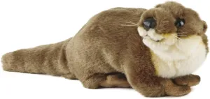 Living Nature Otter Stuffed Animal | Fluffy Animal | Soft Toy Gift for Kids | 8 inches
